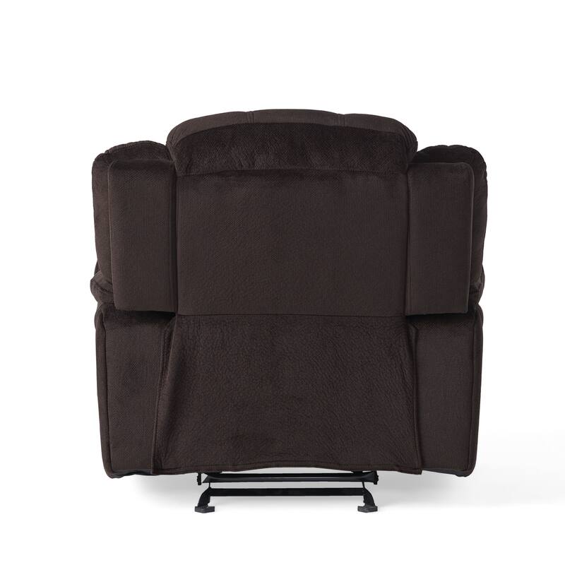 Oversized Rocker Recliner Chair for Adults, Manual Recliner Glider for Bedroom Comfy Living Room Reclining Sofa Chair