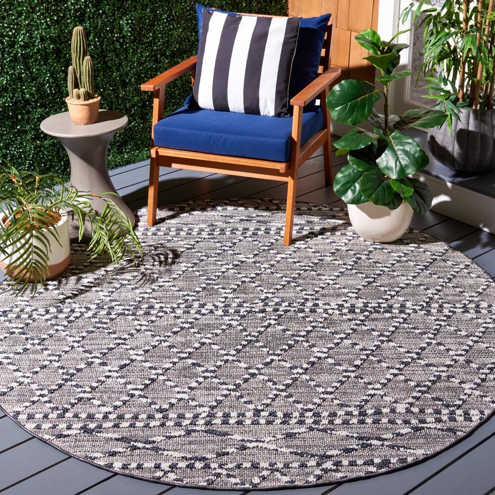 SAFAVIEH Global Berlinde Moroccan Trellis Indoor/ Outdoor Waterproof Patio