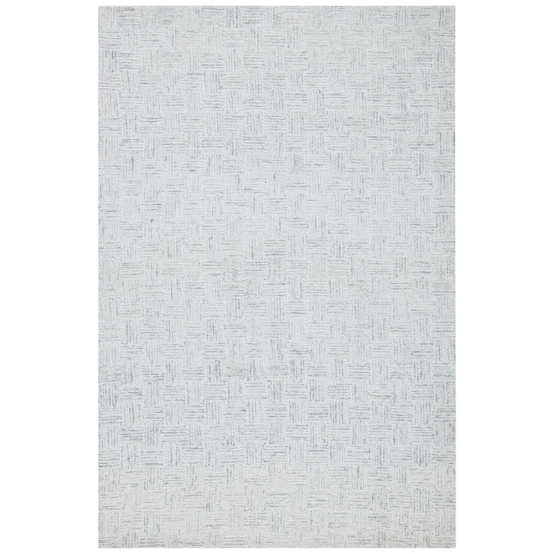 SAFAVIEH Handmade Micro-Loop Courteney Transitional Wool Rug - 2' x 3' - Light Grey/Ivory - Rectangle