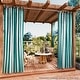 preview thumbnail 35 of 39, Stripe Outdoor UV Protected Privacy Tab Top Panel 52"Wx108"L - Peacock
