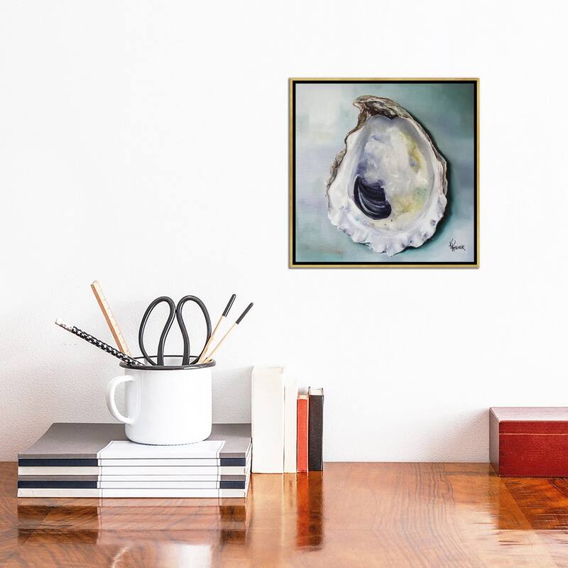 iCanvas "Virginia Oyster Shell" by Kristine Kainer Framed Canvas Print