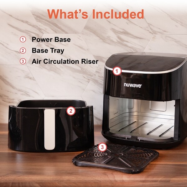 NuWave Brio Plus 8Q Air Fryer 8 Quart Black 70020