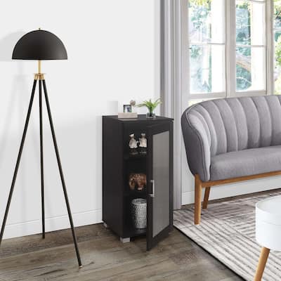 Accent Storage Cabinet, Sideboard Buffet for Kitchen, Living Room, Home Office (Black)