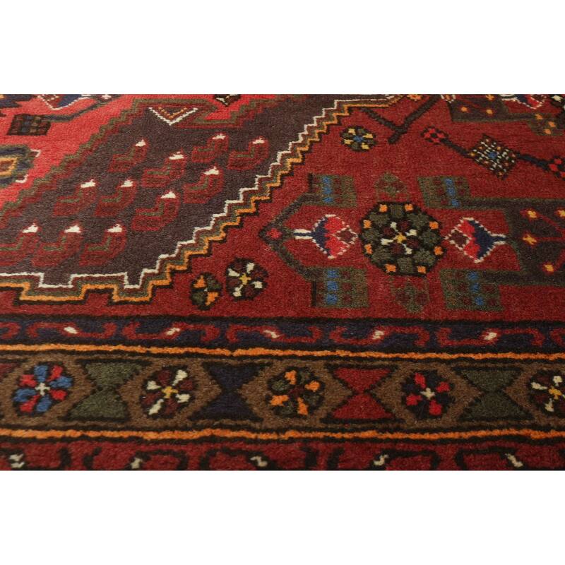 ECARPETGALLERY Hand-knotted Andelz Red Wool Rug - 3'3 x 5'6