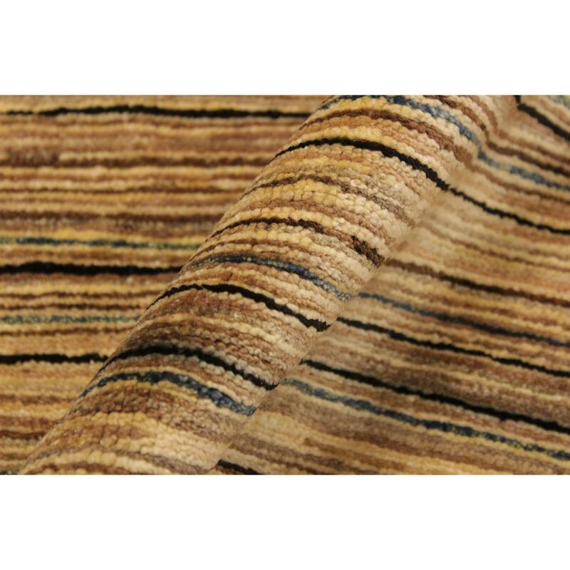 Boho Earthline Gabbeh Hand Knotted Wool Area Rug