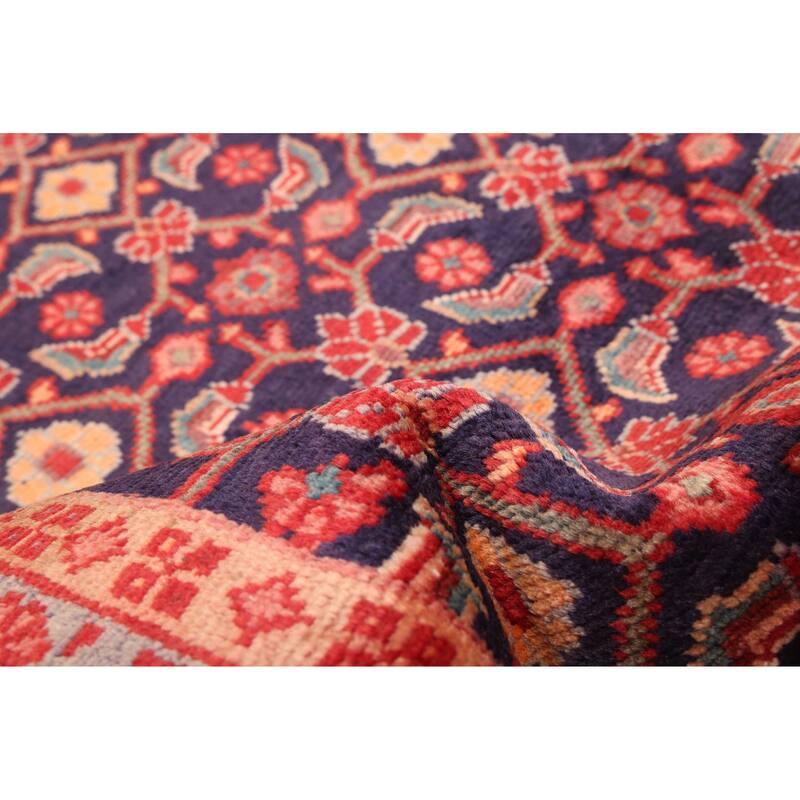 ECARPETGALLERY Hand-knotted Andelz Dark Navy Wool Rug - 3'7 x 10'10