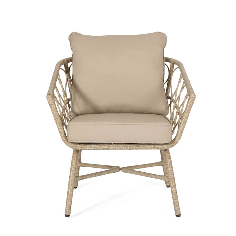 Bruce Outdoor Outdoor Wicker Club Chairs (Set of 2) by Christopher Knight Home