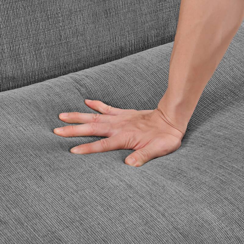 Vivian 55" Chenille Loveseat - Removable Cushion Cover with Zipper