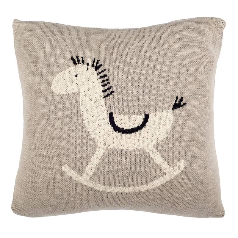 SAFAVIEH Lavonia Baby Trot Pillow - Grey / Black - 20 x 20 - 20Wx20D