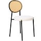 preview thumbnail 84 of 92, Leisuremod Euston Modern Velvet/Leather Dining Chair - Minimalist Wicker Back Accent Chair for Home Living Room & Kitchen