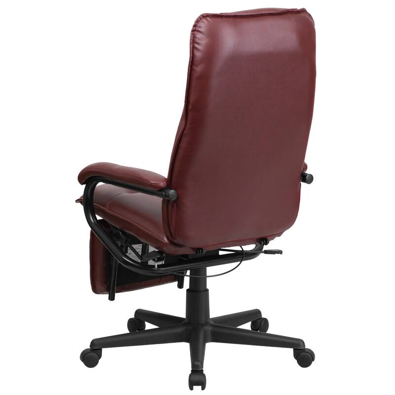 High-back LeatherSoft Reclining Ergonomic Swivel Armchair