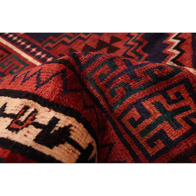 ECARPETGALLERY Hand-knotted Melis Vintage Red Wool Rug - 5'5 x 8'4