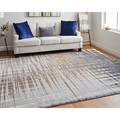 Grand Bazaar Takara Machine Made Abstract Modern Area Rug