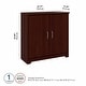 preview thumbnail 59 of 89, Cabot Small Entryway Cabinet with Doors by Bush Furniture