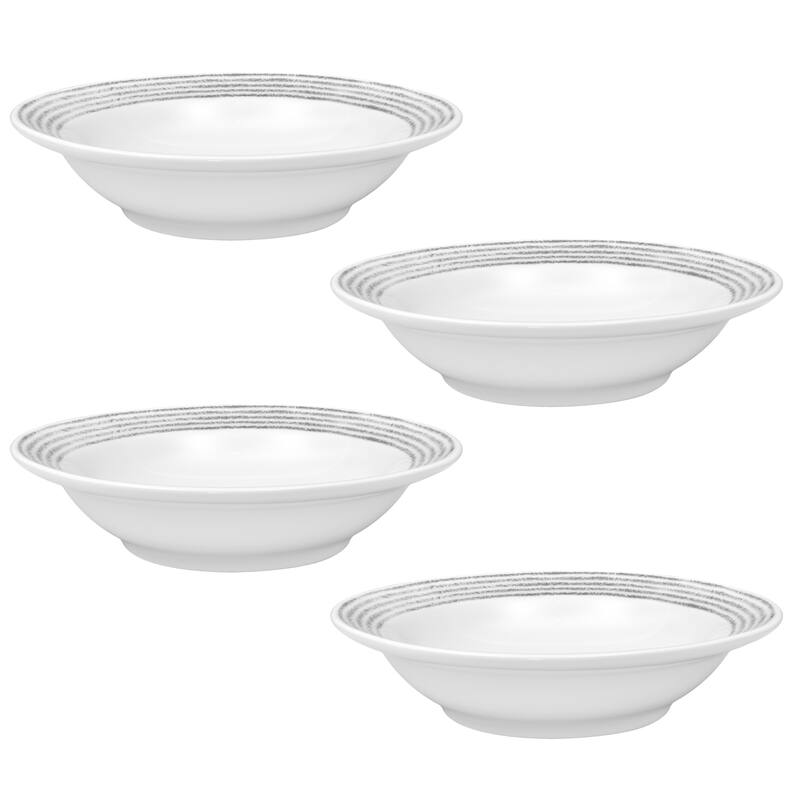 Noritake Hammock Set of 4 Fruit Bowls, 5 1/2", 5 oz. - Grey