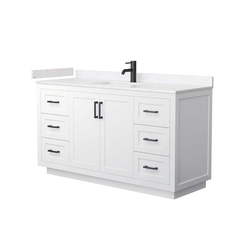 Wyndham Collection Miranda 60" Free Standing Single Basin Vanity Set