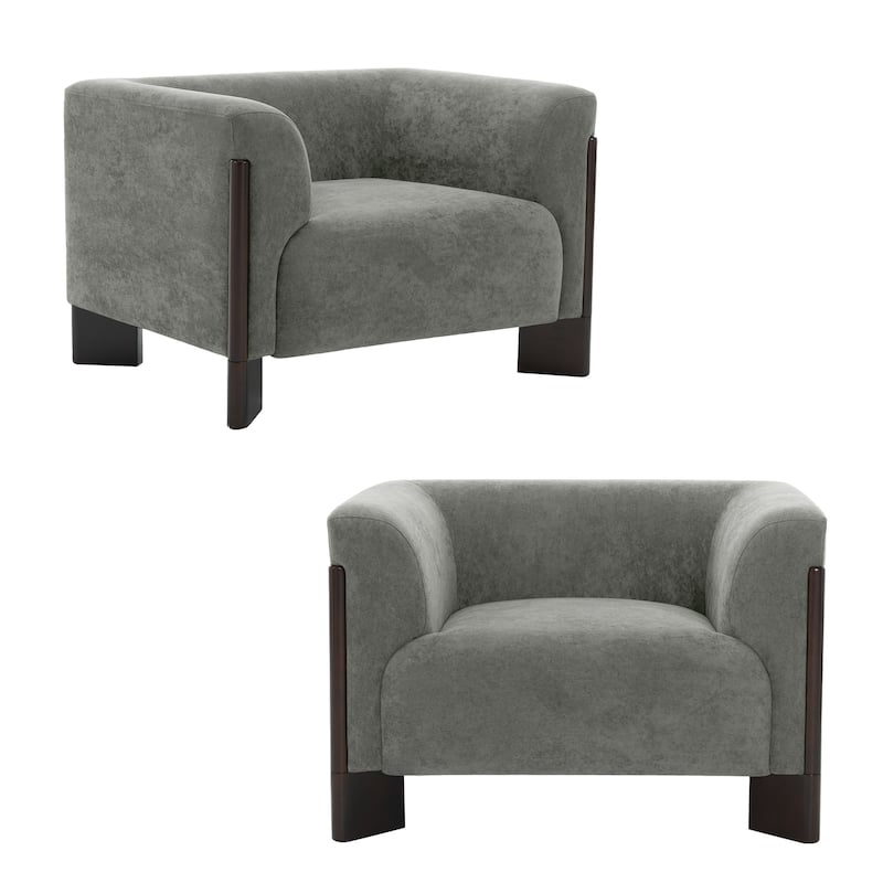 2 Set Modern 41"W Accent Chair for Living Room