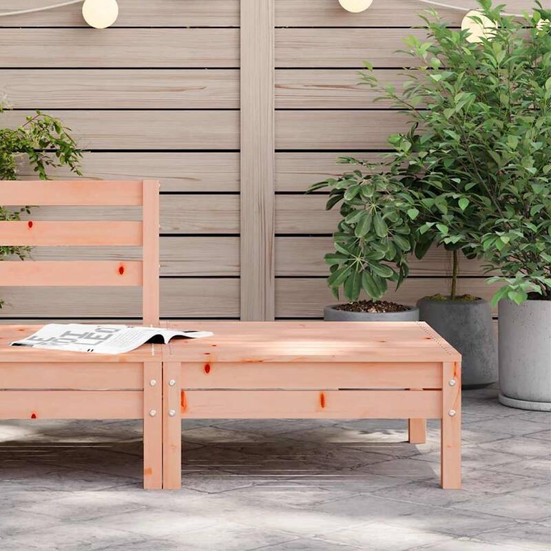 vidaXL Garden Footstool Brown Solid Douglas Fir Wood Medium Modular - 25.0 x 25.0 x 11.0 in