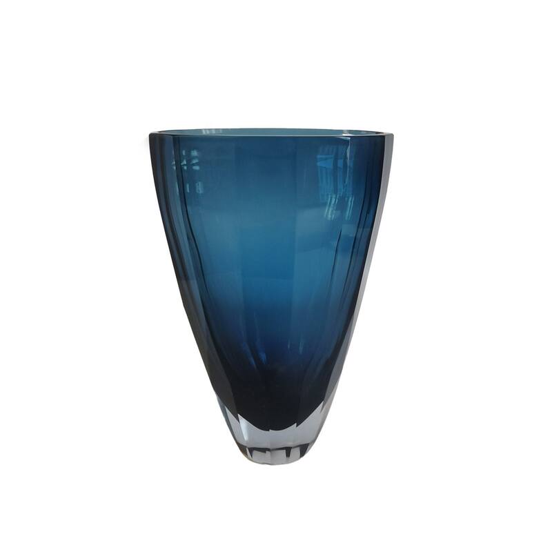 Royal Blue Minimalist Fancy Glass Vase