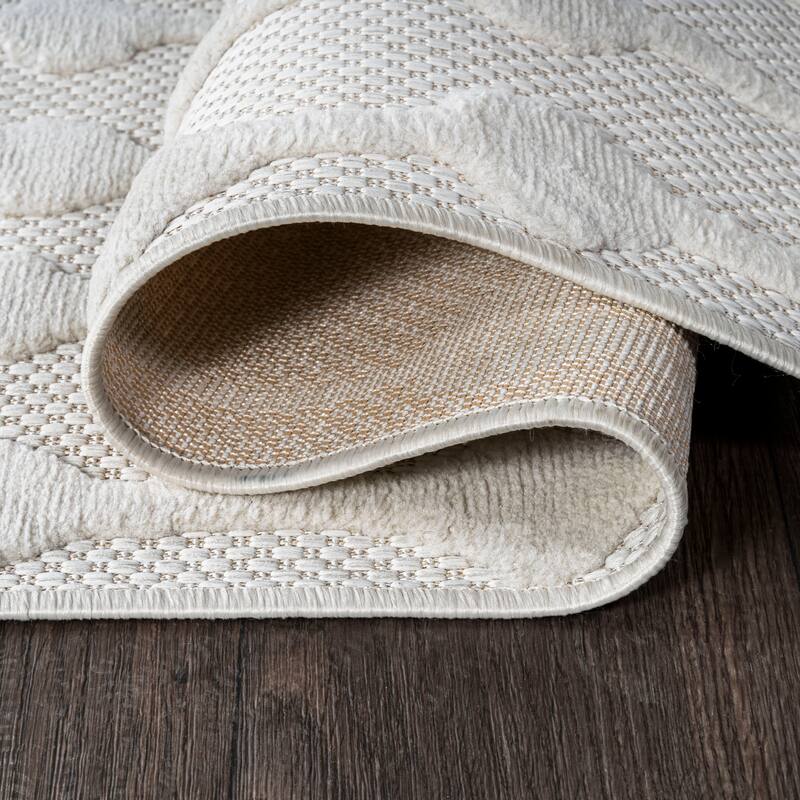 JONATHAN Y Portmany Moroccan Diamond Indoor/Outdoor Area Rug