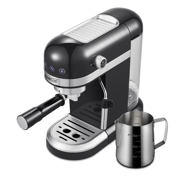 1350W 2 Cup Black Espresso Machine 20 Bar Compact Coffee Maker Bed
