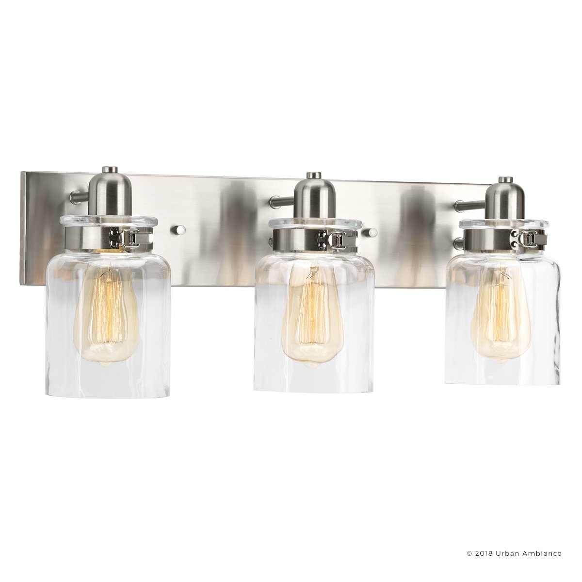 Farmhouse brushed nickel vanity light discount