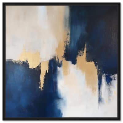 Indigo Aurelian Canvas by Art Remedy