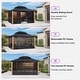 preview thumbnail 43 of 62, PURPLE LEAF Double Top Outdoor Sunroom Screen House Patio Hardtop Gazebo