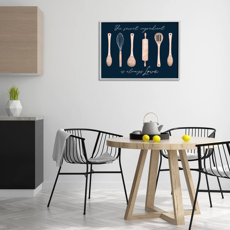 Stupell Secret Ingredient Always Love Framed Giclee Art Design By Lux + Me Designs