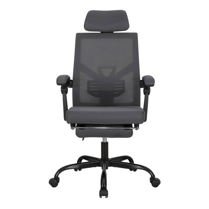 Ergonomic Mesh Office Chair with Adjustable Lumbar Support & Footrest