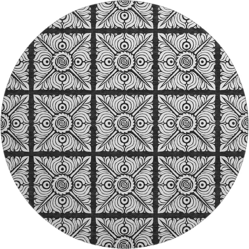 Premium Washable Super Soft Traditional Mosaic Mayfield Rug