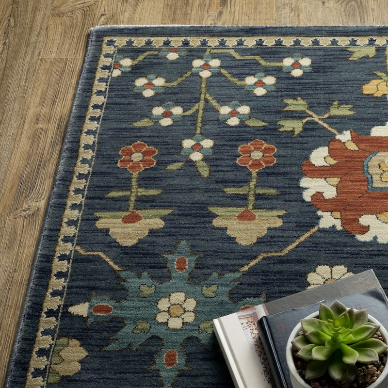 Style Haven Federica Bohemian Oriental Fringe Edge Area Rug