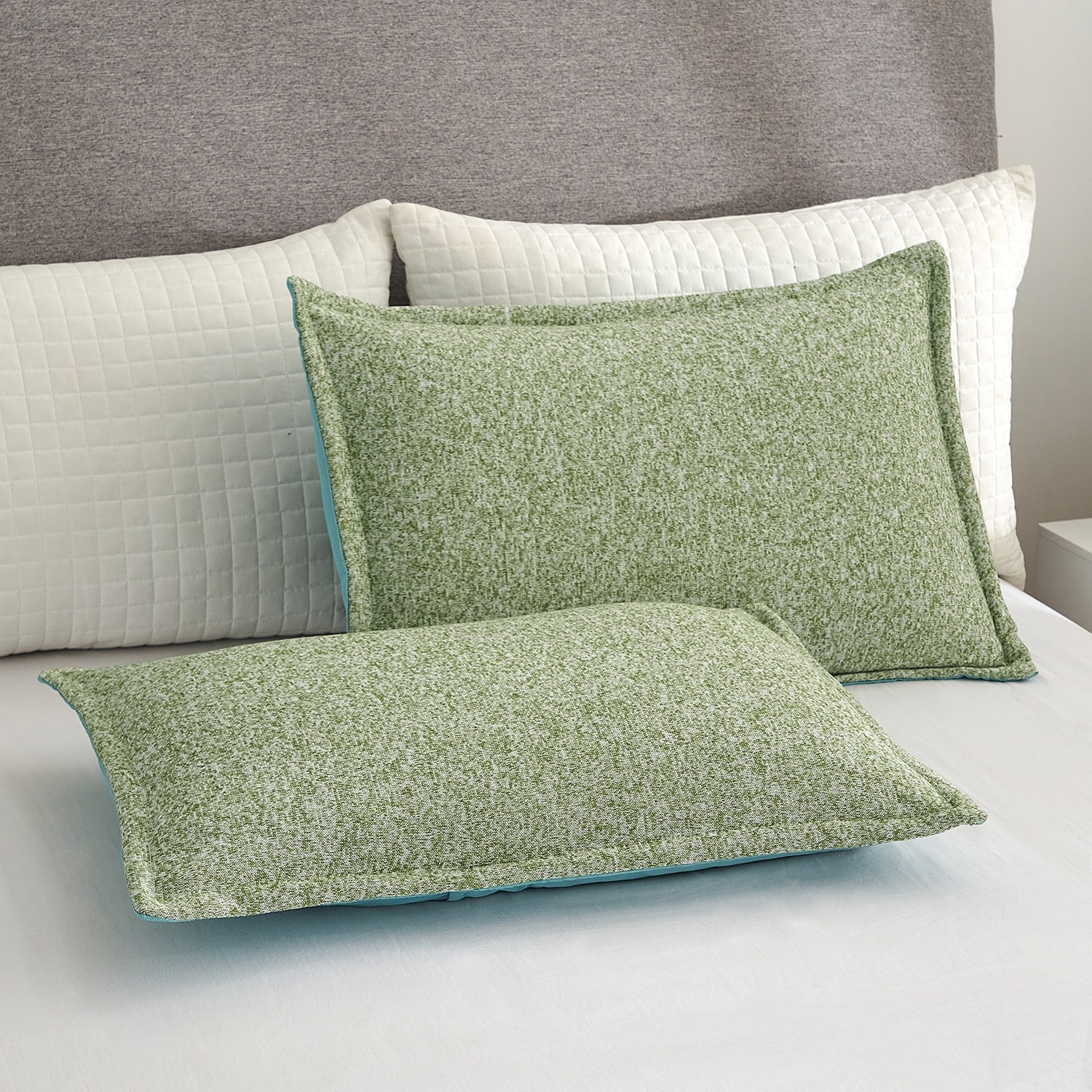 3-Piece Soft Heather Jersey Knit Blanket Set  -image