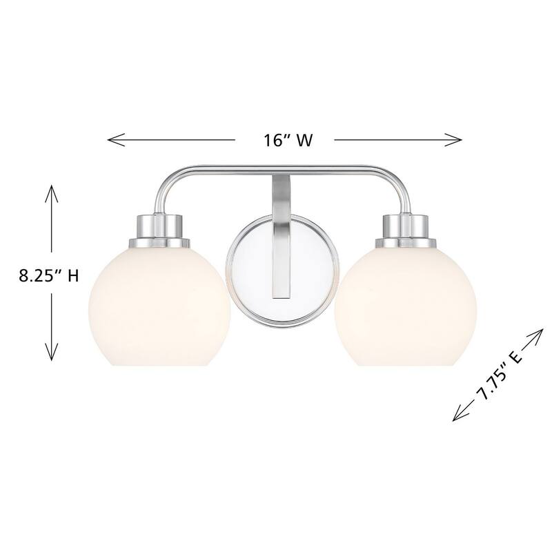 2-Light Bathroom Vanity Light By Trade Winds