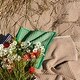 preview thumbnail 16 of 19, JUNA Check Towels, Green/Sand