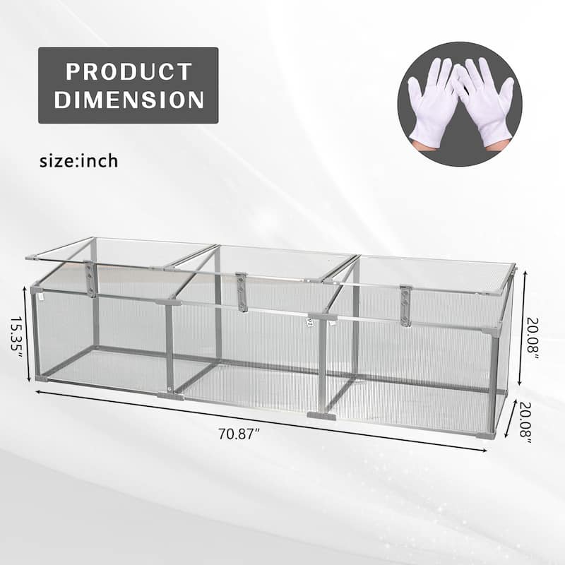 Polycarbonate Greenhouse for Outdoors - Mini
