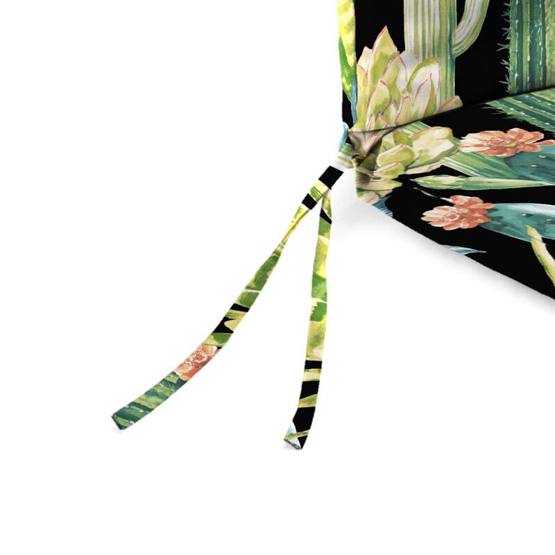 21" x 44" Outdoor Chair Cushion with Ties and Loop - 44'' L x 21'' W x 3.5'' H