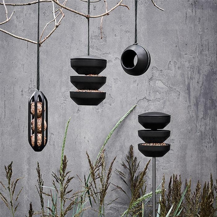 Rosendahl Recycled Bird Feeding Station Hanging, Green - H: 6.9"