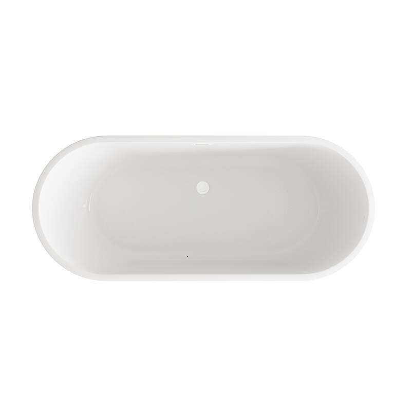 Odell Soaking Bathtub in Glossy White
