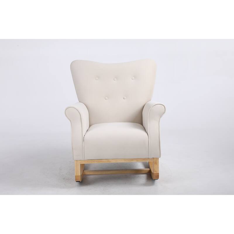 Baby Room High Back Rocking Chair Nursery Chair