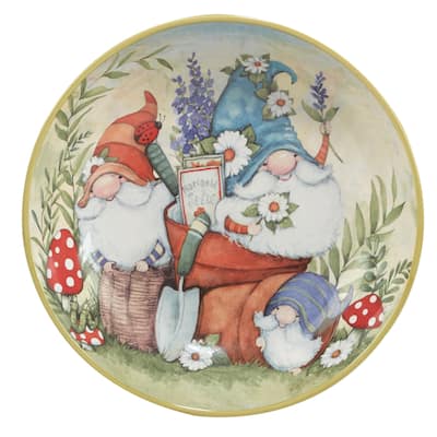 Certified International Garden Gnomes 128 oz. Serving/Pasta Bowl 13" x 3" - 128 Oz.