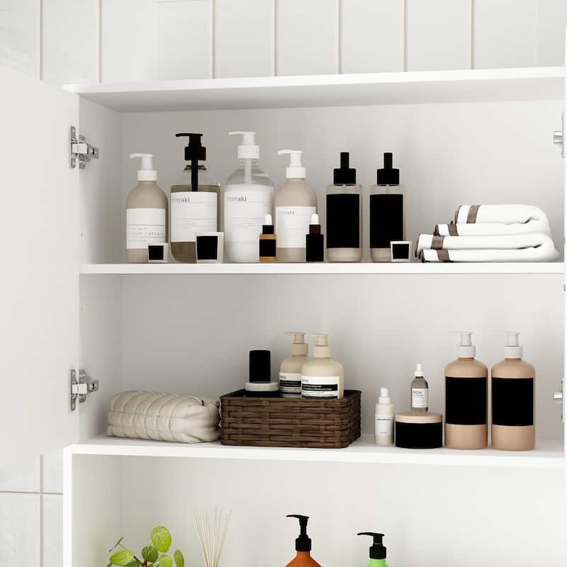 Over The Toilet Storage Cabinet, Toilet Organizer Rack, Bathroom Shelf