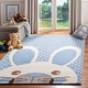 preview thumbnail 5 of 33, SAFAVIEH Handmade Kids Kadijah Wool Rug 4' x 6' - Blue/Ivory
