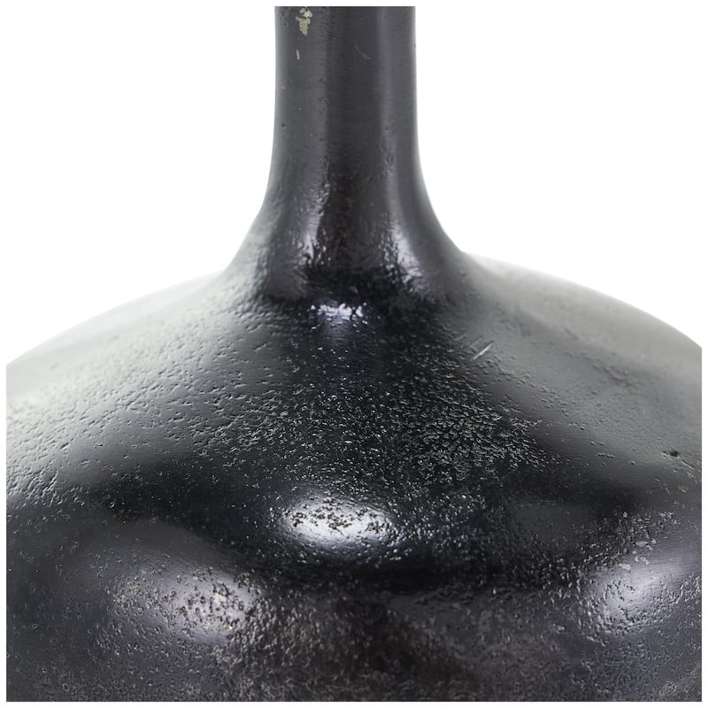 Aluminum Metal Decorative Vase with Varying Shapes - Set of 3 Gold, Silver, Black - CosmoLiving by Cosmopolitan