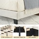 preview thumbnail 8 of 11, Twin Size Upholstered Bed Frame with Headboard,Heavy Duty Wooden Platform for Kids