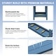 preview thumbnail 29 of 94, 6-Piece HDPE Outdoor Dining Table Sets with Umbrella Hole - 1-Table 4-Chairs-1-Bench