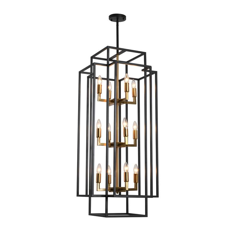 Farmhouse Lantern Pendant Light, Industrial Hanging Lantern Chandelier