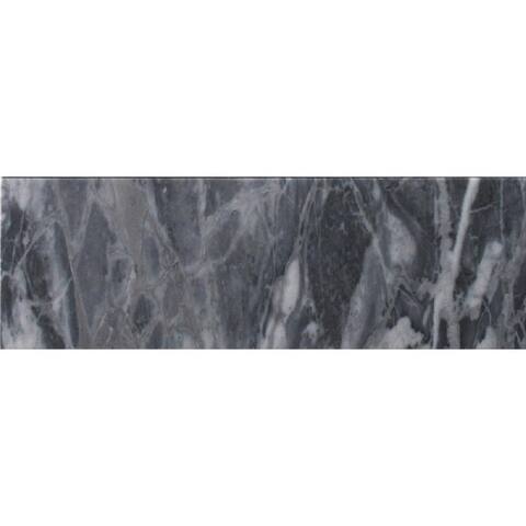 Dark Gray 4-in. x 12-in. Honed Marble Subway Tile (5 Sq ft/case)