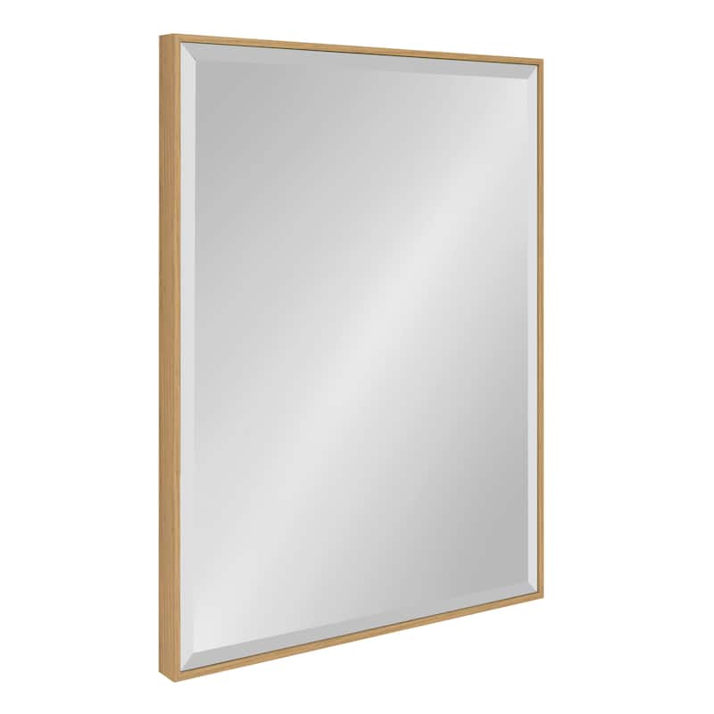 Rhodes Framed Decorative Wall Mirror - 22.75x28.75 - Natural Teak