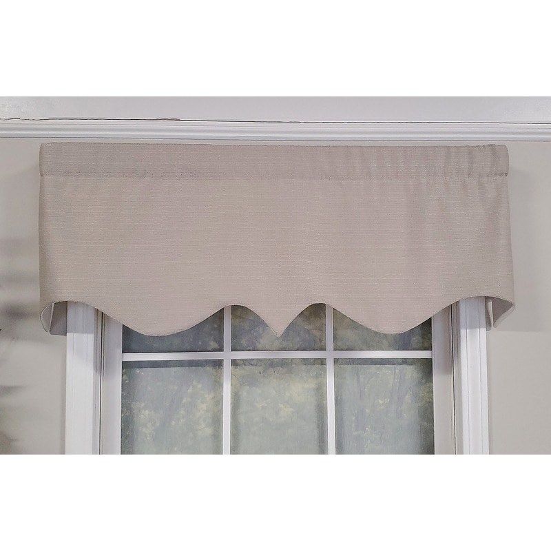 RLF Home Design Soft Rayon Regal Window Valance - Natural